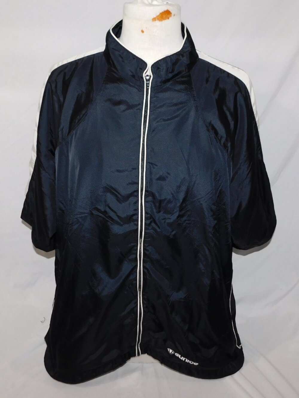 Sunice Sunita Golf Windshirt Jacket Black White Womens 2XL Full zip Short Sleeve - Picture 2 of 12